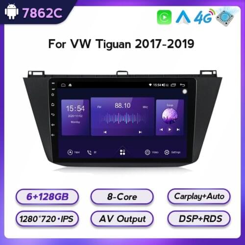 Android 11 IPS Screen For VW Volkswagen Tiguan L 2017 2018 2019 Auto Radio Car Multimedia Video Player Stereo GPS Navigation BT