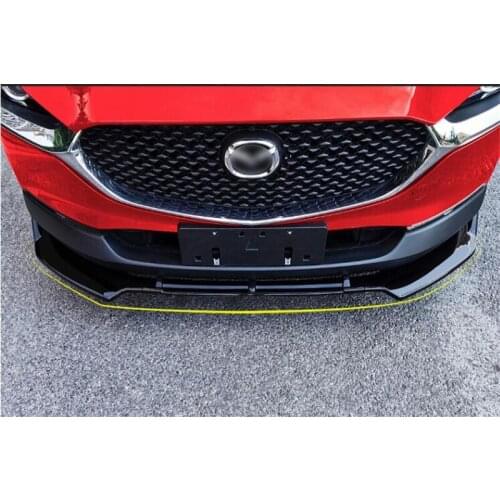 CEYUSOT FOR 3PCS Front Spoiler NEW Mazda CX-30 ABS Bumper Separator Decorative Cover Protection CX30 Body Kit Accessories 2020