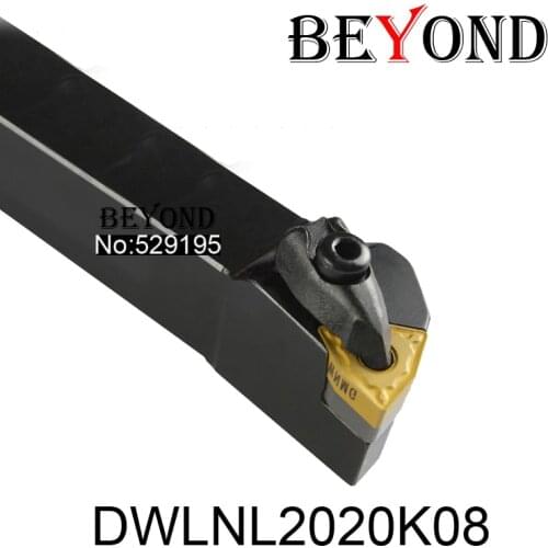 BEYOND DWLNL2020K08 DWLNL 20*20 Turning Tool Holder Boring Bar Internal Lathe Cutter Tools Holder WNMG0804 WNMG Carbide Insert
