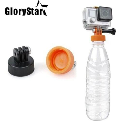 Diameter 37mm Water Bottle Connector Monopod Tripod Surfing Plastic Bottle Mount Adapter Connector for Gopro YI OSMO Sjcam