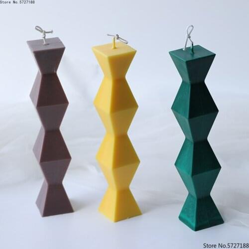 European style long candle Candle Molds For Candle Making DIY Plastic Candle Moulds Wax Shaping Molds Craft Supplies