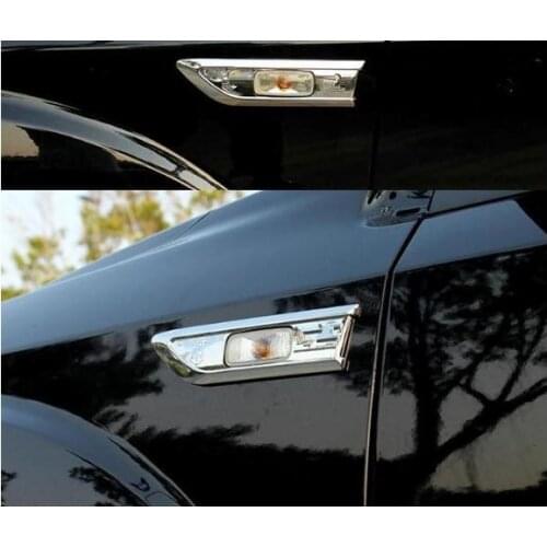 ABS Stainless steel Chrome Side shade Lamp Cover Side cover turn lampshade for Dodge Journey 2009 to 2016 Car styling