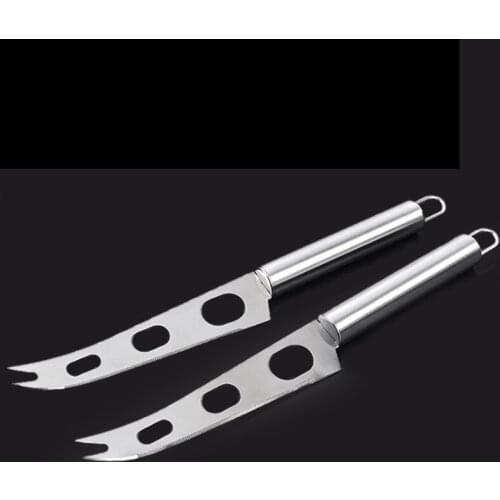 Baking Tools 3-hole Multifunction Pizza Butter Cutter 1Pcs Round Handle Stainless Steel Kitchen Accessories Cheese Knife
