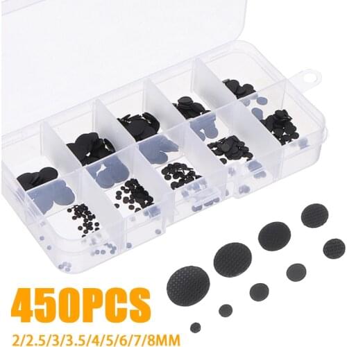 450pcs 2-8mm Conductive Pads Keypad Repair Kit for IR Remote Controller High Quality Remote Controller Conductive Rubber Buttons