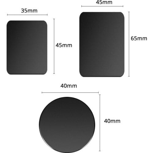 Magnetic Metal Plate For Car Phone Holder Iron Sheet Disk Sticker Telefon Magnet Stand For iPhone 12 11 X 7 8 Xiaomi