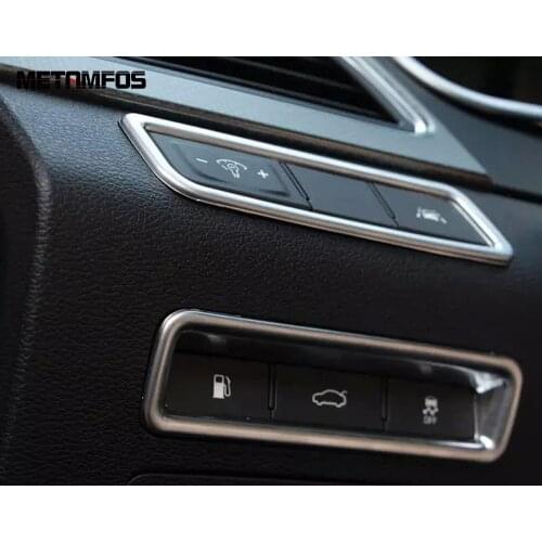 For Hyundai Sonata 2015 2016 Matte Head Light Lamp Adjust Switch Button Cover Trim Decoration Sticker Interior Car Accessories