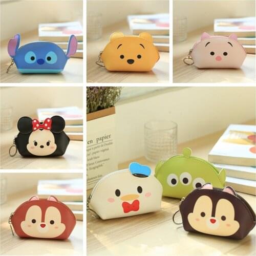 Mini Purses Disney Mickey Mouse Coin Purses Minnie Anime Portable Cosmetic Make Up Bag Small Coin Purse Birthday Gift for Girls