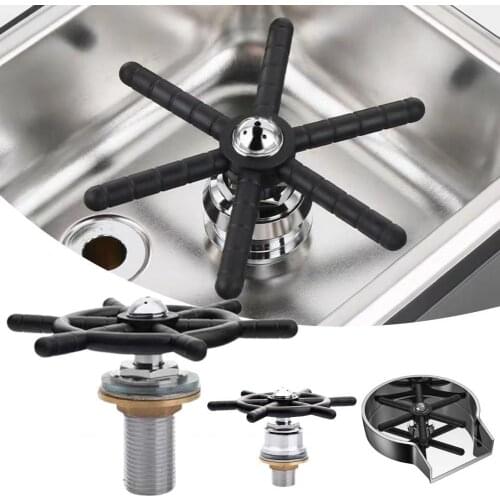 High Pressure Automatic Cup Washer Five Hole Nozzle Stainless Steel Free Your Hands Automatic Glass Rinser Kitchen Accessories