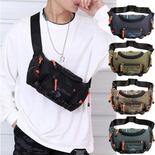 Men Multifunction Crossbody Bag Street Boys Chest Bag Cycling Waist Bag Messenger Bag Waterproof Pack Pillow Bag Поясная сумка
