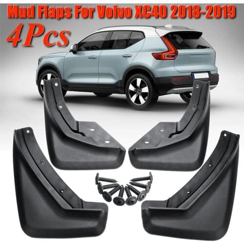 For Volvo XC40 2018-2019 Front Rear Car Splash Mudguards Guards Mud Flaps Set Molded Splash Guard Car Mudguard