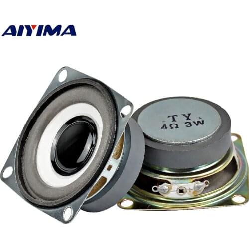 AIYIMA 2Pcs 2.5 Inch Audio Portable Speakers 4Ohm 3W 40 Magnetic Tweeter Loudspeaker DIY Music Player Parlante Bluetooth Speaker