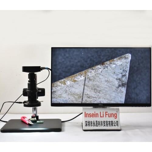Full HD HDMI Industrial Video Electron Microscope 10X-300X Full Focus Magnifier USB Capture Image Watch PCB Repair Welding