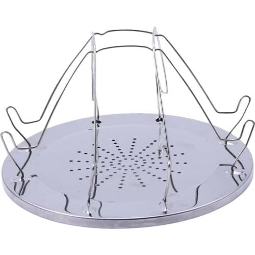Simple Portable Stainless Steel Toast Rack Outdoor Camping Toaster Folding Portable Grill Multi-Purpose Stove Grill