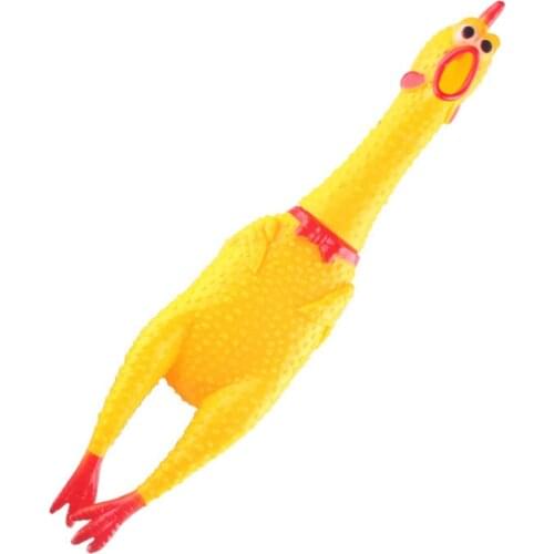 Rubber Squeak Toy for Dog Screaming Chicken Chew Bone Slipper Squeaky Ball Dog Toys Tooth Grinding & Training Pet Toy Supplies