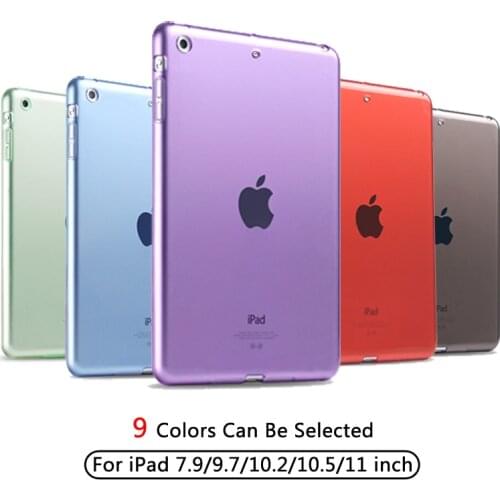TPU Silicon Transparent Case Funda For Apple iPad Mini 5 Air 4 3 2 1 Transparent Case For iPad Pro 11 10.2 7th 8th 10.9 10.5 9.7