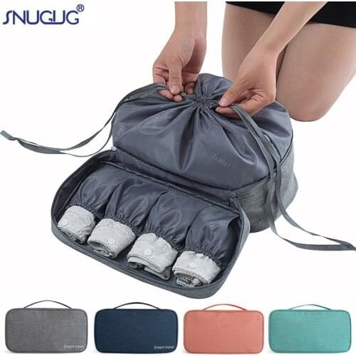 2018 New Waterproof Oxford Underwear Travel Bag Organizer For Women Drawstring Design High Capacity Bra Lingerie Finishing Bags