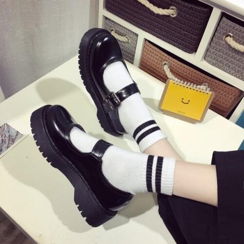 Lolita Shoes Women Japanese Style Vintage Soft Sister Girls High Heels Waterproof Platform College Student Cosplay Costume Shoes