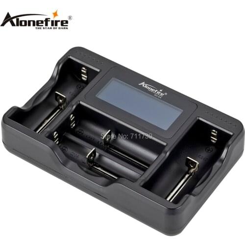 AloneFire SC-04 LCD Smart Battery Charger for Li-ion Ni-MH Ni-Cd 26650 18650 14500 26650 AA AAA C 3.7 1.2V 1.5V Batteries