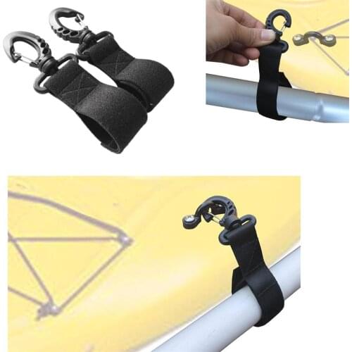 Universal 2 Pieces Nylon Kayak Paddle Clips Paddle Holder Paddle Keeper No Drilling for Marine Canoe Inflatable Boat Accessories