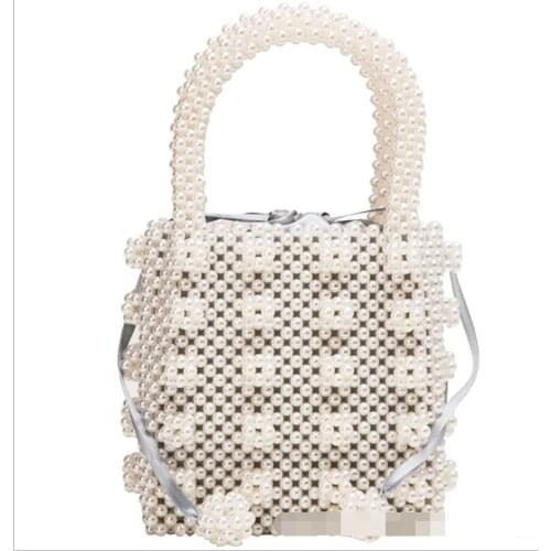 Pearl handbag female summer fashion shoulder vintage jewelry bag