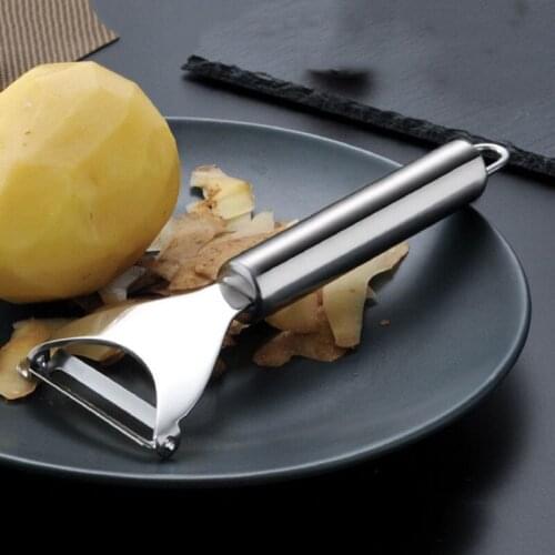 1pc Multi-function Paring Knife Flat Sawtooth Stainless Steel Vegetable Peeler Seafood Peelers Descaler Kitchen Gadgets Tools