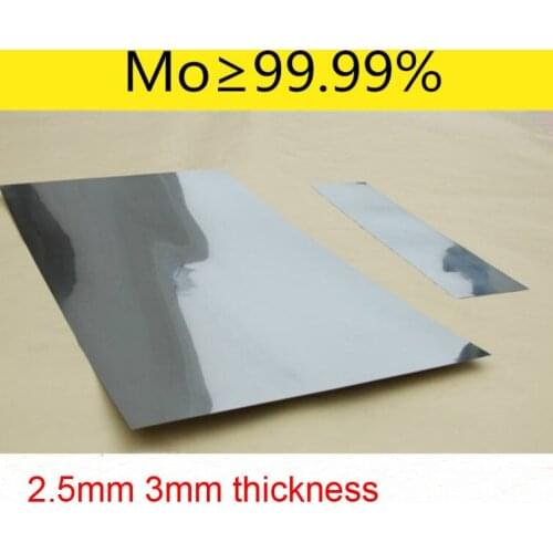 2.5mm 3mm Mo 99.99% high-purity Molybdenum foil high-pure Molybdenum plate Molybdenum sheet research Molybdenum strip