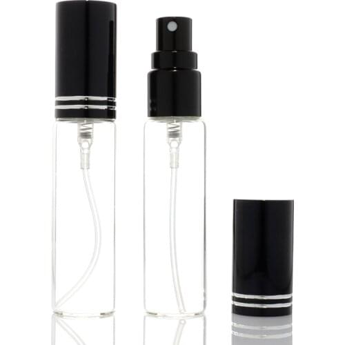 50pcs/lot 5ml/10ml/15ml Sample Glass Perfume Bottle Transparent Glass Spray Bottle Thin Glass Sample Test Tube Travel Vials