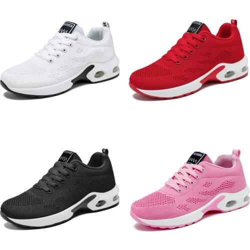 2021 Solid Color Air Outdoor Women Casual Running Shoes Tenis Comfortable Lightweight soft soled Mesh Jogging Ladies Sports Shoe