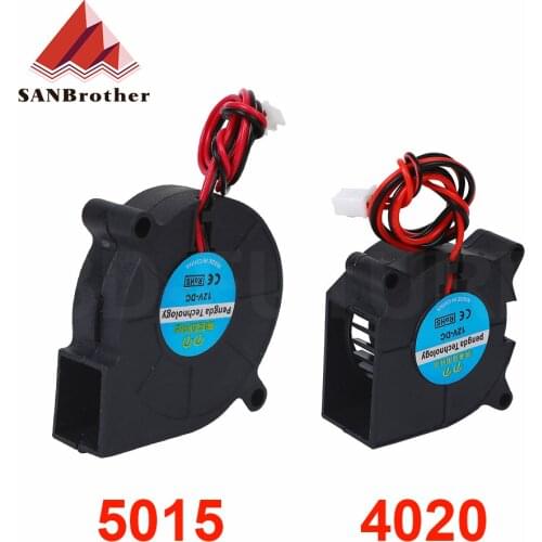 3D printer Reprap parts Cooling Fan 2 Pin Dupont 50x50x15mm/40x40x20mm Blower Fan 12V/24V heated bed filament printing cooling