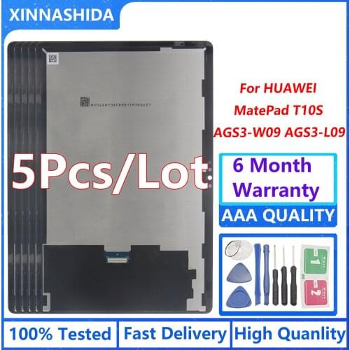 5pcs/lotHigh Quality For For 10.4 inch For HUAWEI MatePad T10S AGS3-L09 AGS3-W09 LCD Display with Touch Panel Digitizer Assembly