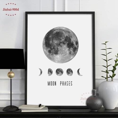 900D Canvas Painting Poster Moon Wall Pictures for Home Decoration Posters And Prints Decoration Pictures S16001-2