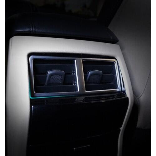 ABS Chrome For Ford Edge 2015 2016 2017 Car styling Car Back Rear Air Condition outlet Vent frame Cover Trim