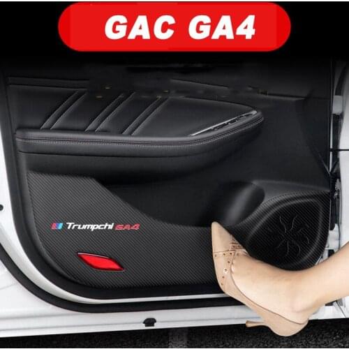 Car Interior Door Mat Anti Kick Pad Protective Sticker Decoration for Trumpchi Gac GA4 2018 2019 2020 2021 Accessories Auto