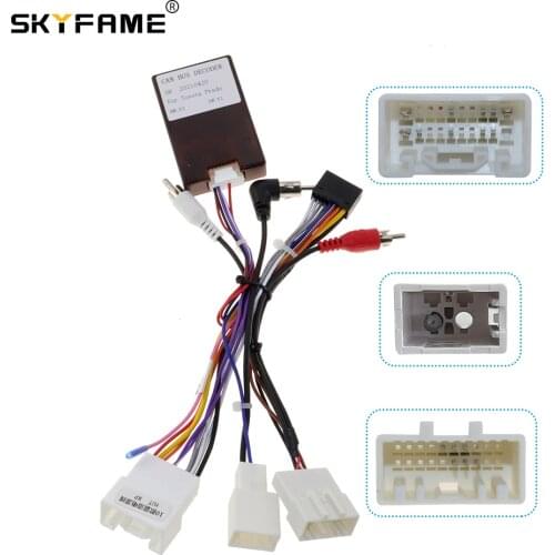 SKYFAME Car Wire harness cable CANBUS for TOYOTA LEXUS High configuration vehicle with original power amplifier