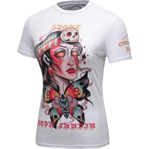 Cody Lundin Sublimation Print Breathable Running T Shirts Women Gym Rashguard
