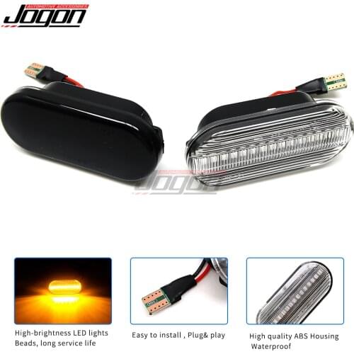 For Ford C-Max Fiesta MK6 Focus MK2 Fusion Galaxy Dynamic Turn Signal Light LED Side Marker Fender Sequential Indicator Blinker