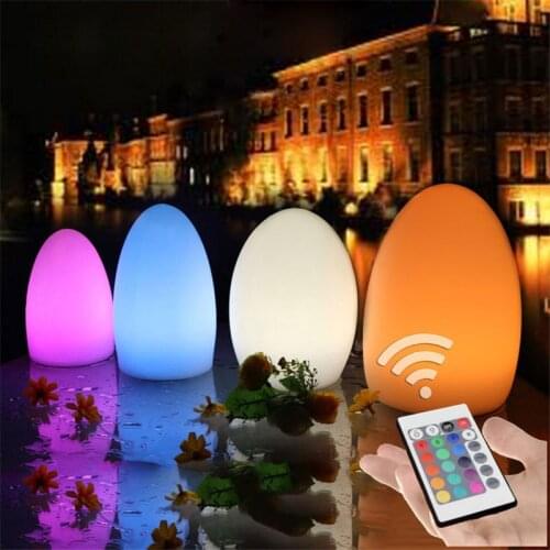 LED Baby Night Light Egg Glow Lamp Night Lamp For Kids Remote Control Floor Table Lamps For Home Interior Decoration