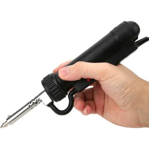 Electric Vacuum Solder Sucker Desoldering Suction Pump Iron Gun Tin Soldering Repair Tool with 3 Nozzle EU Plug 220V 30W