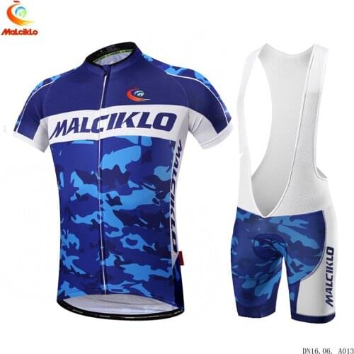 Malciklo Camouflage Cycling Jersey 2019 Pro Team Mens Summer Cycling Set Roupa Ciclismo Quick Dry Bicycle MTB Bike Clothing Kit