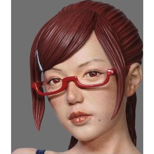 1/6 Assembly Resin Figure kit Glasses girl