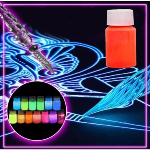 8 Colors Face Body Art Paint Neon Fluorescent Party Festival Halloween Cosplay Makeup Kids Paint Glow Painting Tools