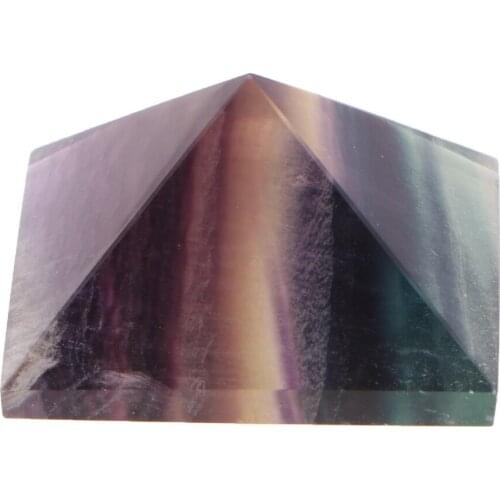 Natural Obsidian Pyramid White Pink Color Crystals Magic Lucky Stone Mineral for Christmas Wedding Decor Gifts