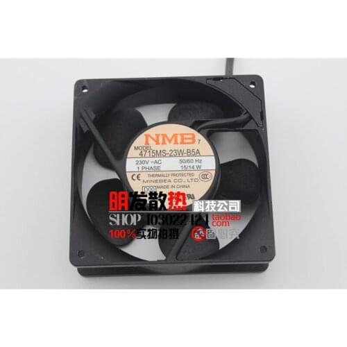NMB-MAT 4715MS-23T-B30, D00 AC 230V 15/14W 2-Piece 120x120x38mm Server Cooling Fan