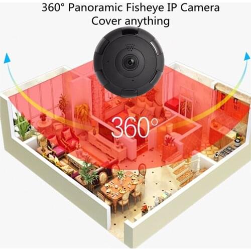 Motion IP Camera New 960P 1080P Fisheye Panoramic 360 Degree 1.3MP 2MP Two-Way Audio with 64GB TF Card security system