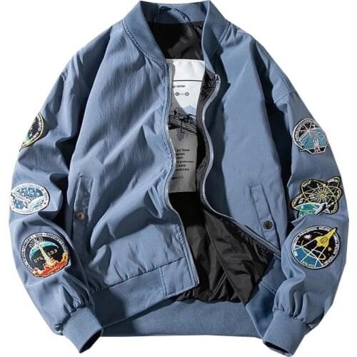 Dropship Autumn Winter Ma1 Black Cotton Thick Jacket A120