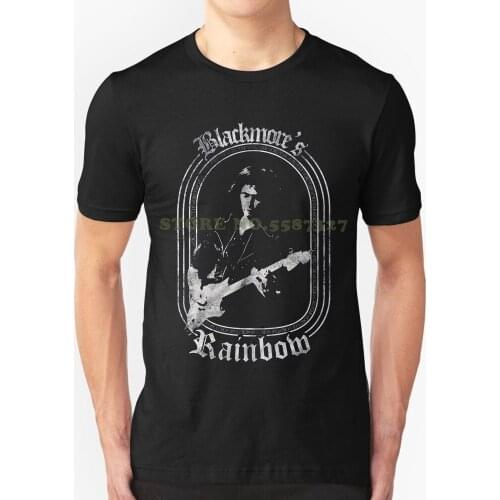 Ritchie Blackmores Rainbow Rock Official Tee T-shirt Mens Unisex Funny Casual Brand Shirts Top