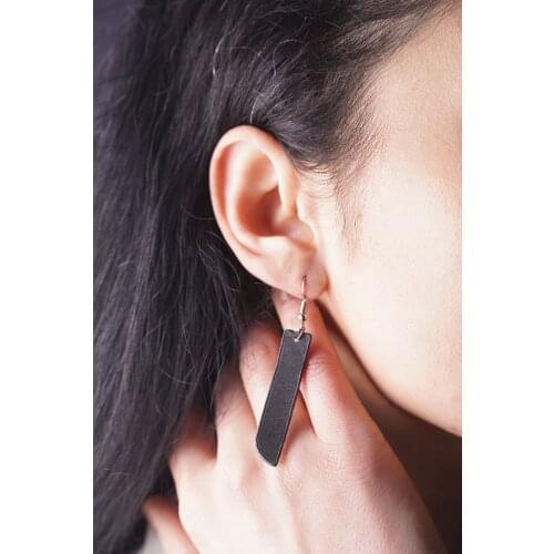 Handmade Genuine Leather Earrings Fashion Authentic Women Jewellery Accessory Stylish Desing High Quality Gift - ES-9014