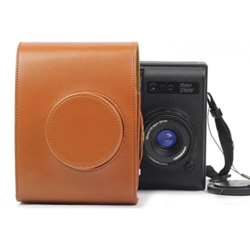 CAIUL LOMO Instant Automat Camera Bag PU Leather Material Shoulder Bag With straps For Fujifilm LOMO Instant Camera Case bags
