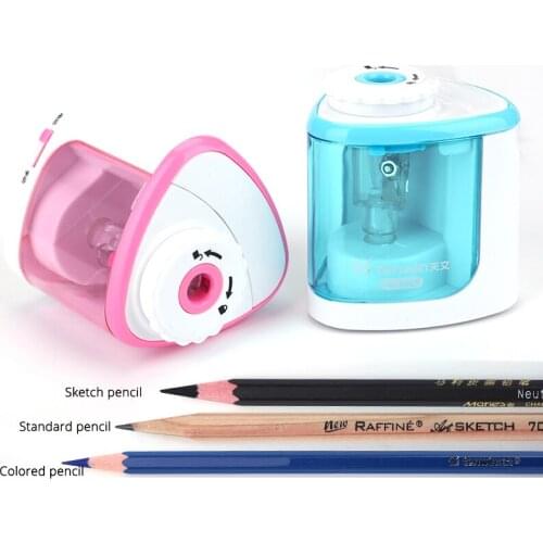 1 Hole Electric Pencil Sharpener Battery Operated Kids Safety Automatic Pencil Sharpeners Artists Students Pencils Cutter