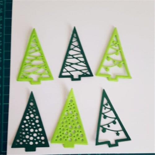 Christmas tree Cutout Metal Cutting Dies Stencils for DIY Scrapbooking Album Paper Card Decorative Craft Embossing Die Cuts